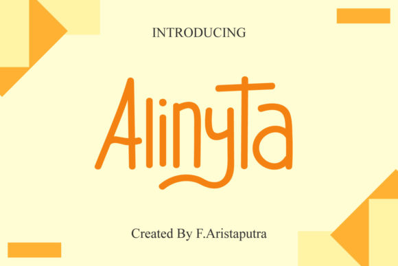 Alinyta: A Versatile Handwritten Font for Crafters