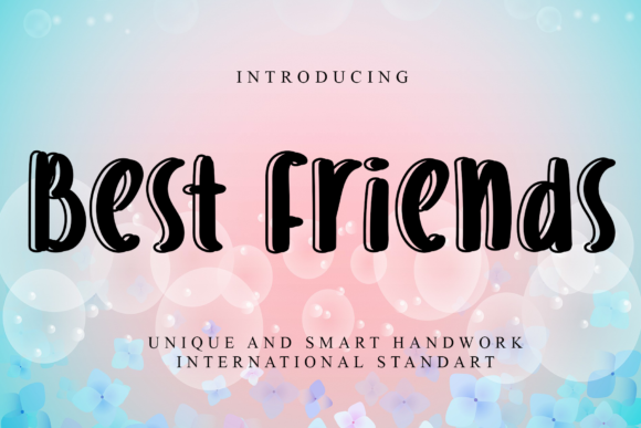 Best Friends: A Handwritten Font for Elegant Design