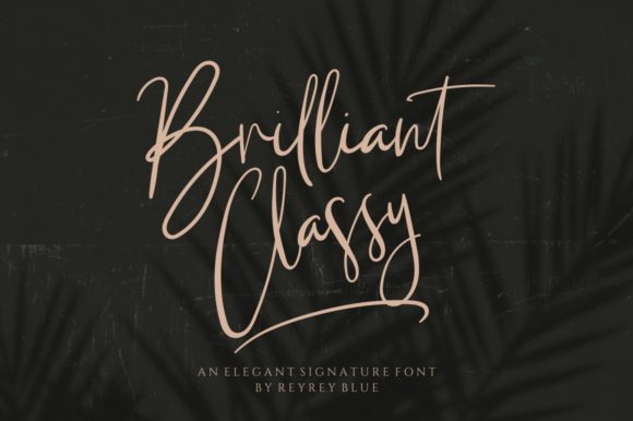 Briliant Classy: A Modern Handwritten Font for Web Design