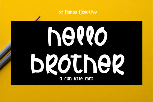 Bring Charm to Your Creations with Hello Brother Font