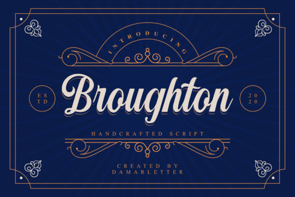 Broughton: A Script Amp Font for Elegant Branding