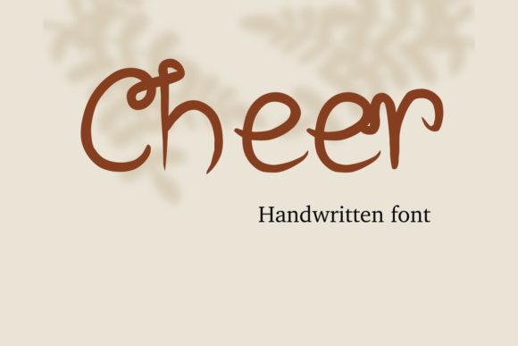 Cheer: A Playful Handwritten Font for Creative Branding