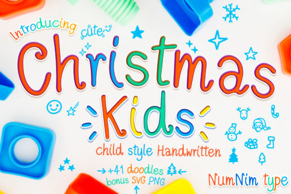 Christmas Kids: A Delightful Handwritten Font for Festive Designs