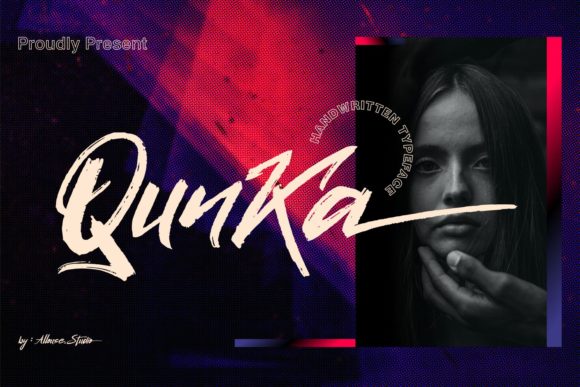 Discover Qunka: A Brushed Font for Creative Branding