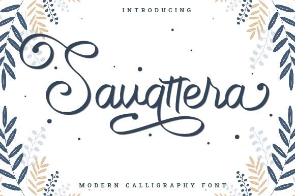 Discover Savattera: A Charming Script Font for Elegant Branding