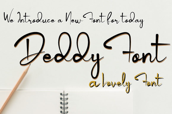 Elevate Your Brand with Deddy: A Stylish Handwritten Font