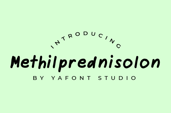 Enhance Your Brand with Methilprednisolon Font