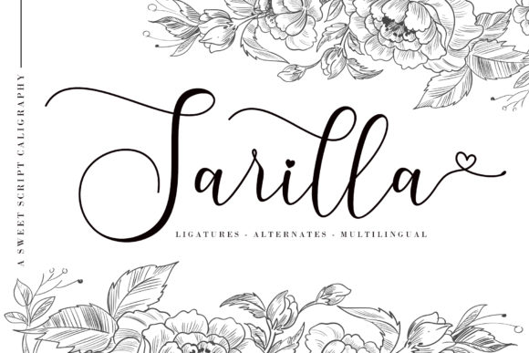 Exploring Sarilla: A Delicate and Elegant Handwritten Font