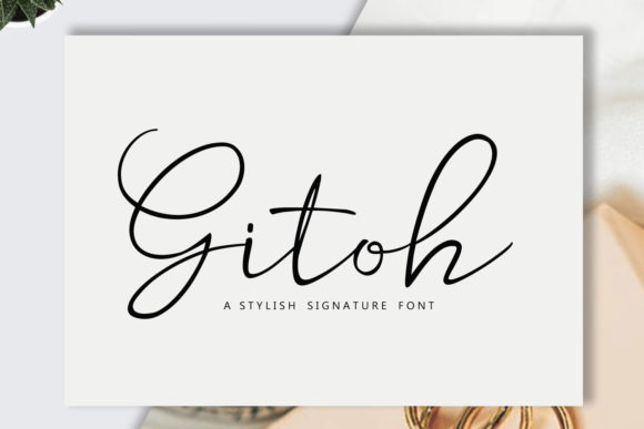 Gitoh: The Elegant Handwritten Font for Memorable Campaigns