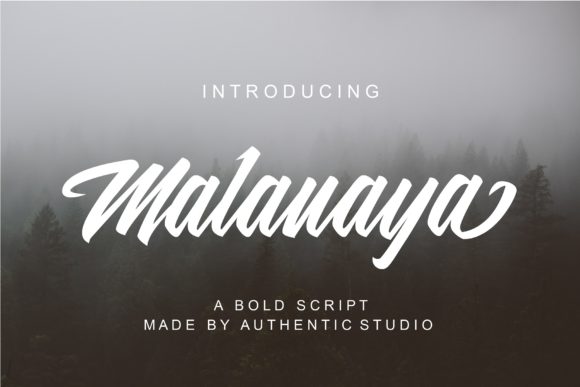 Malanaya: A Bold Script Font for Eye-Catching Campaigns