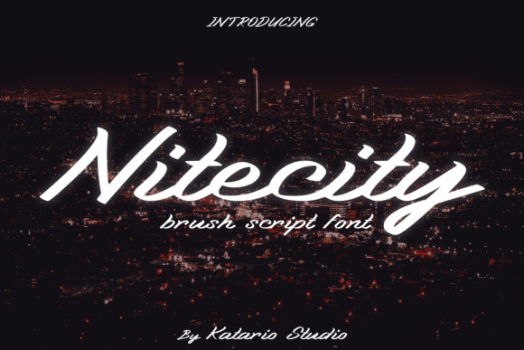 Nitecity: A Bold and Retro Handwritten Font for Editorial Design