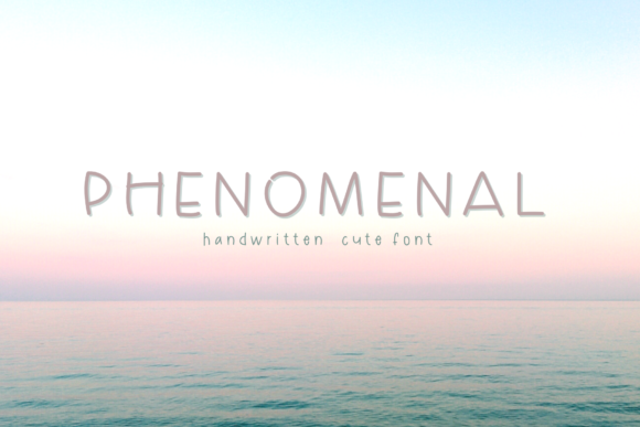 Phenomenal: A Charming Handwritten Font for Crafters