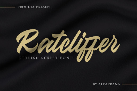 Ratcliffer: A Modern Script Font for Editorial Design
