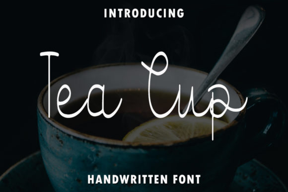 Tea Cup: A Handwritten Font for Elegant Web Design