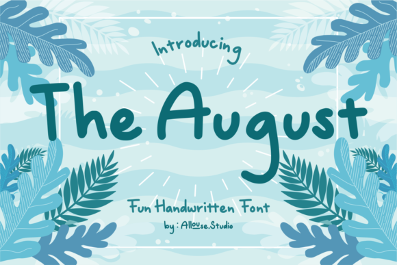 The August: A Font with Grace and Elegance