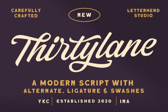Thirtylane: A Bold Handwritten Font for Eye-Catching Campaigns