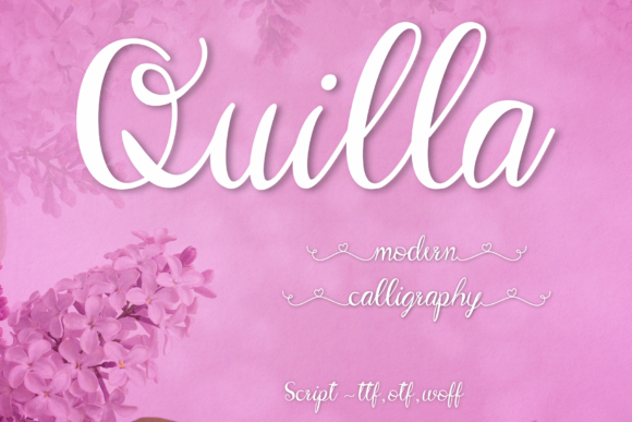 Transform Your Brand with Quilla: A Sweet Handwritten Font