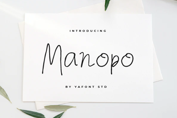 Unleash Creativity with Manopo: A Handwritten Font for Makers