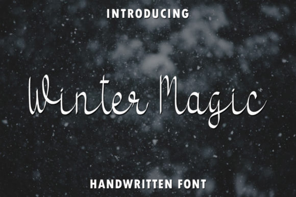 Winter Magic: A Delicate Script Font for Elegant Editorial Design
