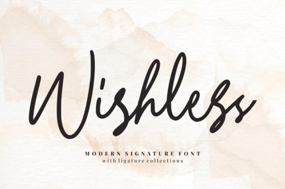 Wishless: A Trendy Handwritten Font for Creative Branding